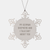 Funny German Shepherd Dog Gifts from Friends for Christmas - Snowflake Ornament with Quote 'My German Shepherd And I Talk Shit About You' - Image 1