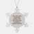 Funny Pediatrician Gifts for Christmas - Snowflake Ornament from Friends, 'All Men Are Created Equal But The Coolest Become A Pediatrician' Quote - Image 1