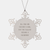 Funny Podiatrist Gifts, Snowflake Ornament for Christmas, 'All Men Are Created Equal But The Coolest Become A Podiatrist' Quote, Gifts from Friends, Gifts for Podiatrist - Image 1