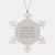 CPA Snowflake Ornament, A Fairly Decent CPA's Gift for Christmas, 'I Can't Fix Stupid But...' - Image 1