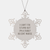 Funny Nurse Quotes Snowflake Ornament I Can't Fix Stupid Gifts from Men to Wife for Christmas, a Fairly Decent Nurse Snowflake Ornament Durability and Safety (150-200 characters in total) - Image 1