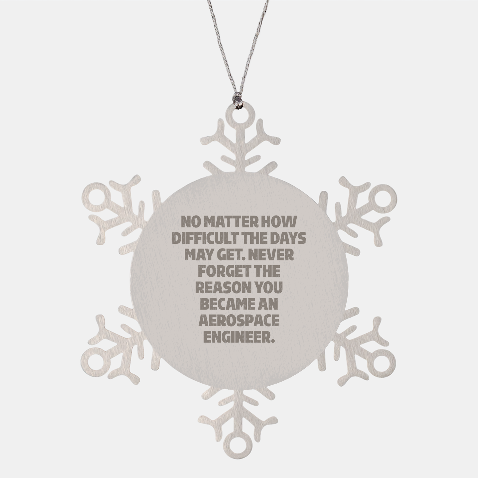 Aerospace Engineer Inspirational Gifts from Friends, Snowflake Ornament Quotes for Men, Women, and Coworkers, Unique Christmas Unique Gifts for Him, Her, or Family - Image 1