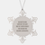Developers' Snowflake Ornament Gifts from Friends, for Men, with Inspirational Quote, Made from Premium Stainless Steel, for Christmas - Image 1