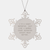 Court Reporter Snowflake Ornament, Funny Quote Gift for Court Reporters, Christmas Unique Gifts from Friends to Coworkers, 3.14 inches Diameter Shatterproof - Image 1