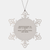 Backpacking Life Skill Snowflake Ornament Funny Gift for Adventurous Backpackers on Christmas - Image 1