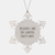 Funny Lawyer Snowflake Ornament Gifts from Friends to Colleagues, 'Because I Am The Lawyer. That's Why.' - Unique Christmas Novelty - Image 1
