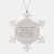 Nurse Practitioner Gifts for Christmas: Funny Snowflake Ornament 'Because I Am The Nurse Practitioner. That's Why.' - Image 1