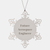 Inspirational Future Aerospace Engineer Snowflake Ornament Gifts from Family to Friends - Image 1