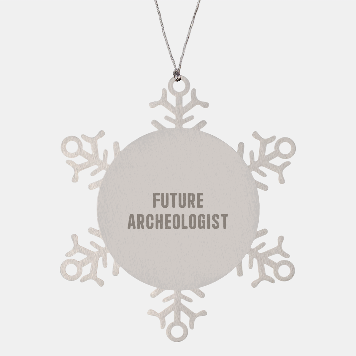 Future Archeologist&#39;s Gift, Snowflake Ornament, Archeologist Quotes, Christmas Unique Gifts from Friends, to Future Archeologist 1 (150-200 characters in total) - Image 1