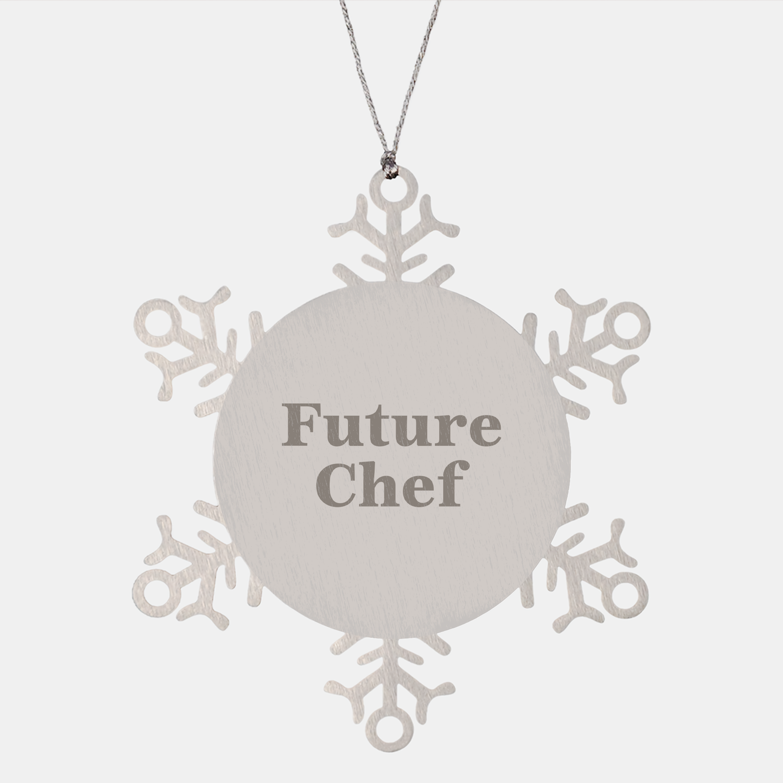 Future Chef Snowflake Ornament Gifts for the Chef in Your Life, Christmas Unique Gifts from Mom, Dad, Grandma, or Grandpa - Image 1