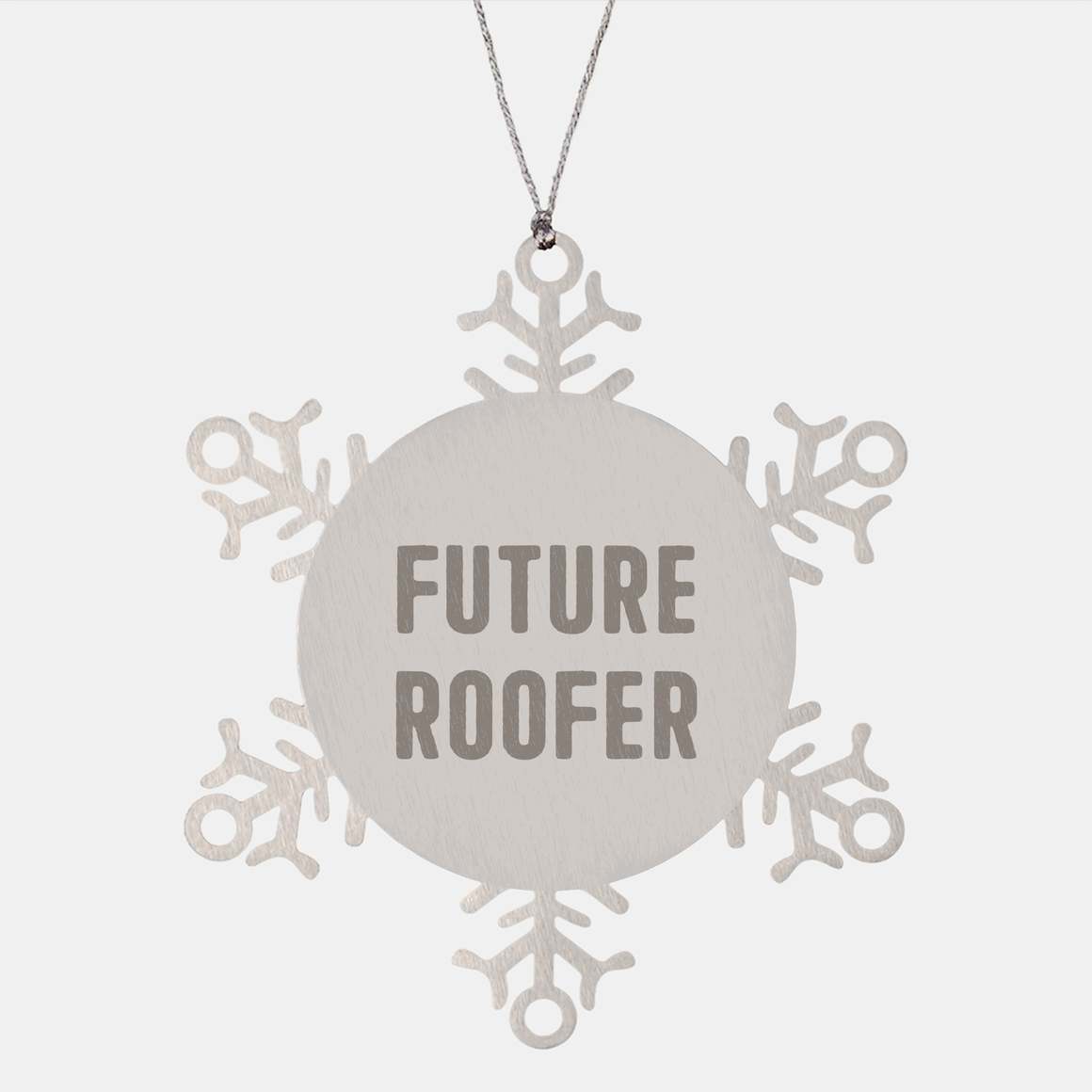 Roofer Snowflake Ornament Gift for Future Roofer Christmas, Roofer Gifts from Men to Men, Inspirational Quote Snowflake Ornament, Snowflake Ornament for Roofer, Christmas Unique Gifts - Image 1