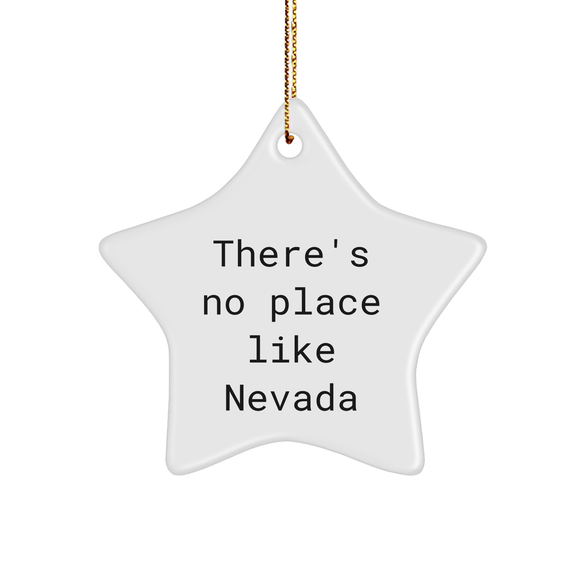 Nevada Star Ornament Gifts from Friends - There's No Place Like Nevada, Christmas Unique Presents for Men Women Family - Image 1
