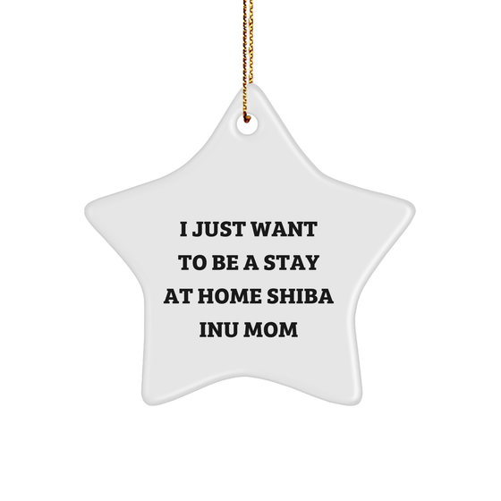 Funny Shiba Inu Dog Mom Star Ornament, Gifts from Friends, Family, or Coworkers to Shiba Inu Dog Lovers, Christmas Unique Gifts for Men, Women, and Shiba Inu Dog Enthusiasts - Image 1