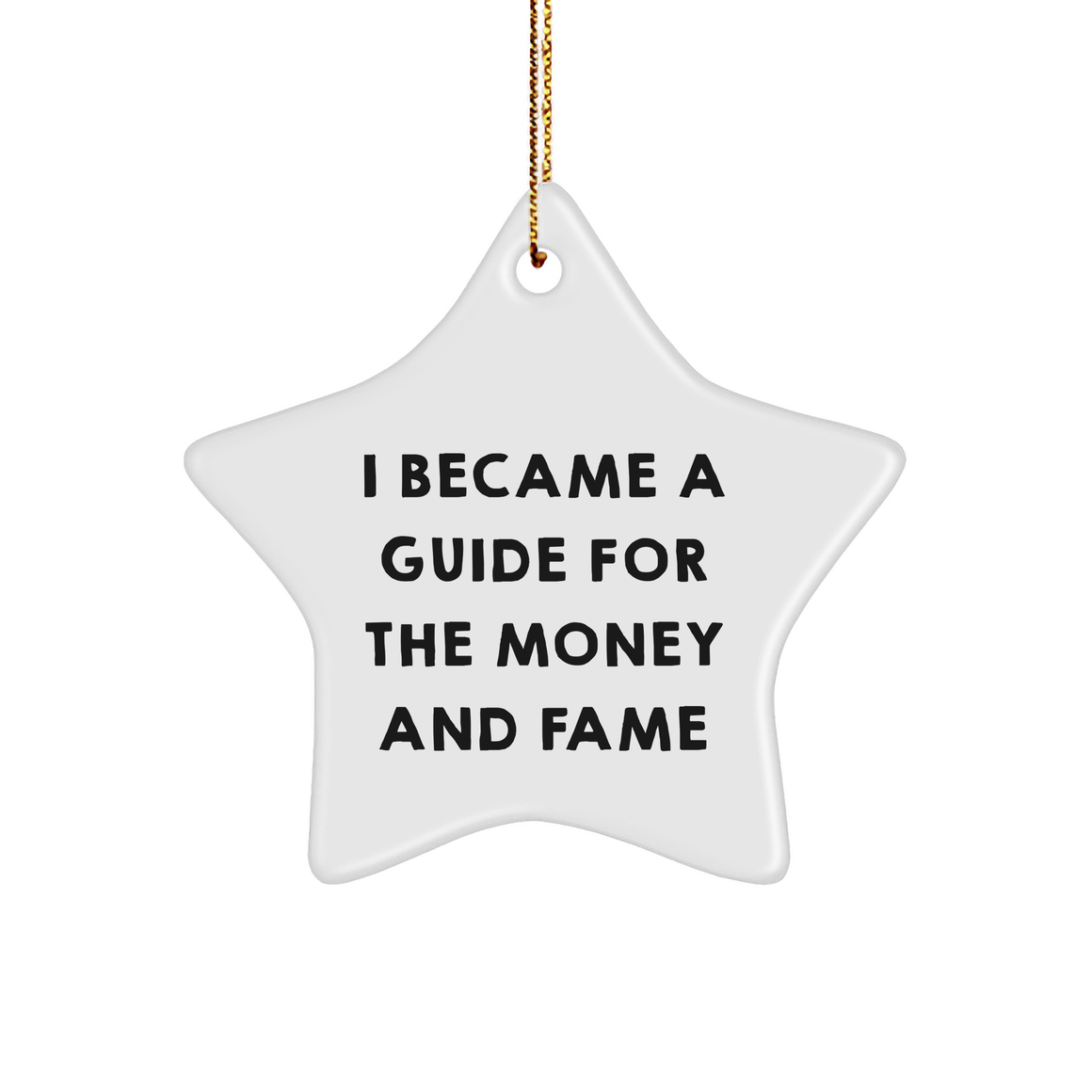 A Guide for Christmas, Funny Star Ornament Gifts from Friends to Guide - Image 1