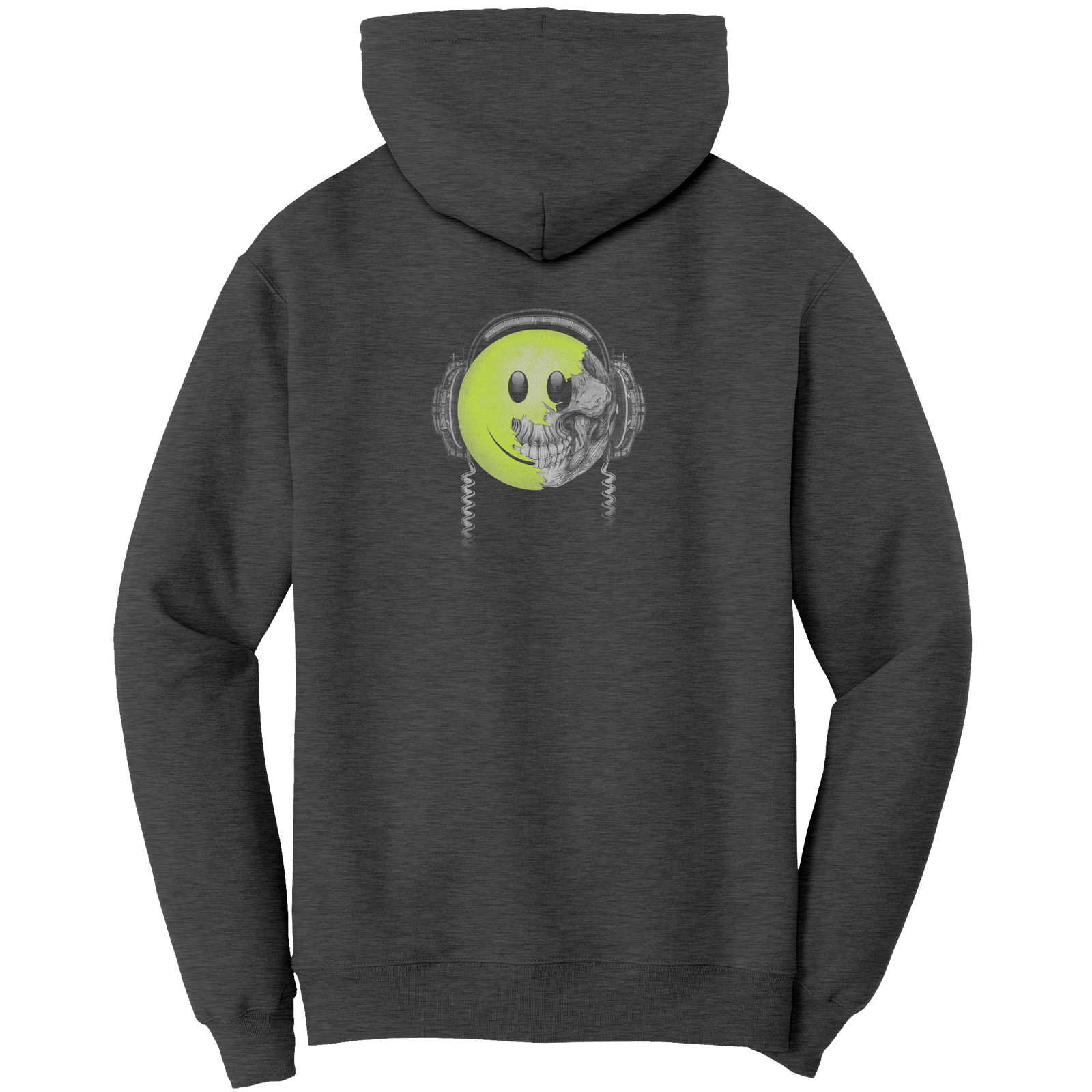 Smiley_Till_the_Bone_Hoodie_Dark_Heather_Back_Mockup.png