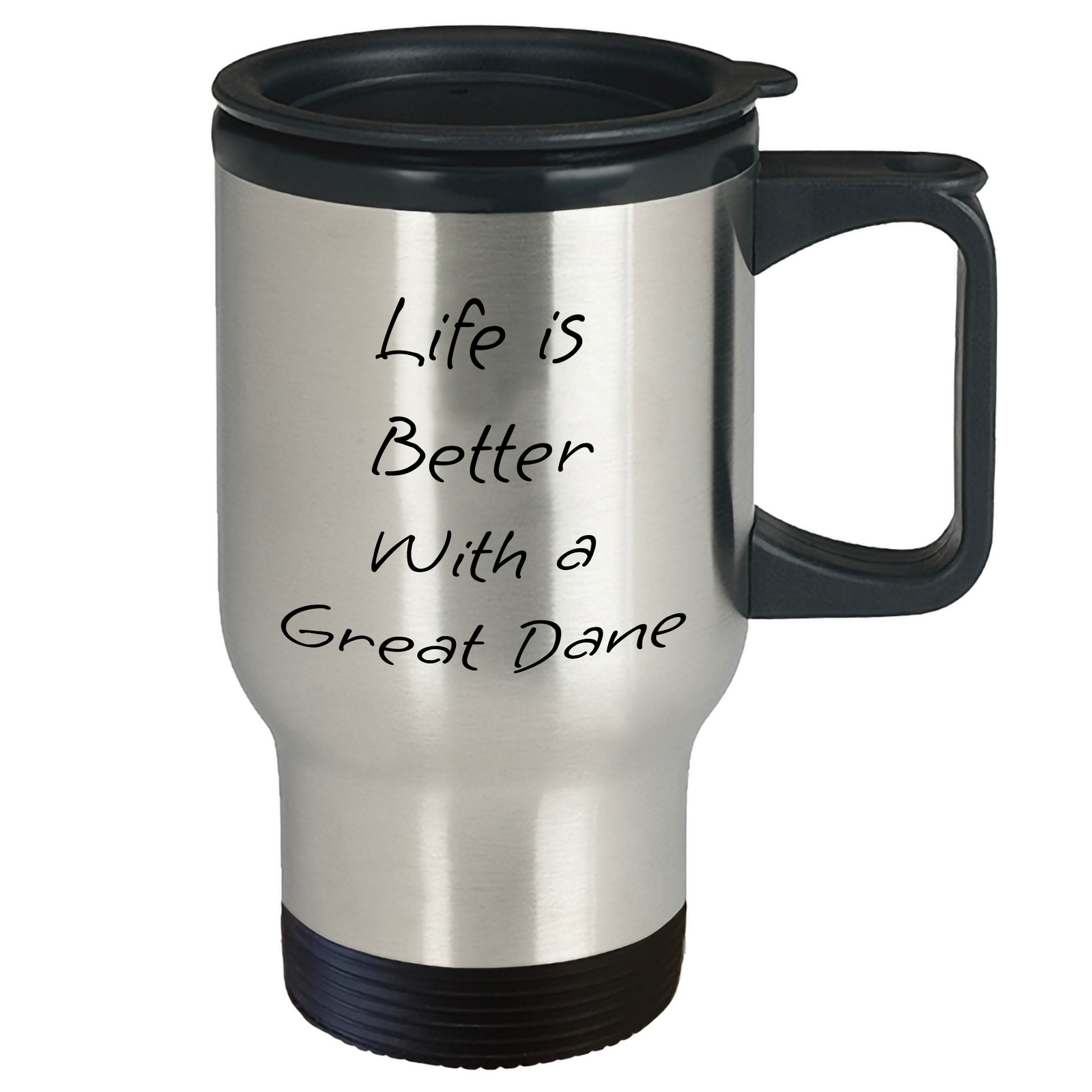 Great Dane Dog Gifts | Life Is Better With A Great Dane | Funny Travel Mug | Unique Father's Day Unique Gifts for Dog Lovers | Stainless Steel, 14oz - Image 2