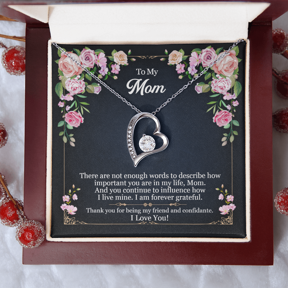 Mom There Are No Words Forever Love Necklace