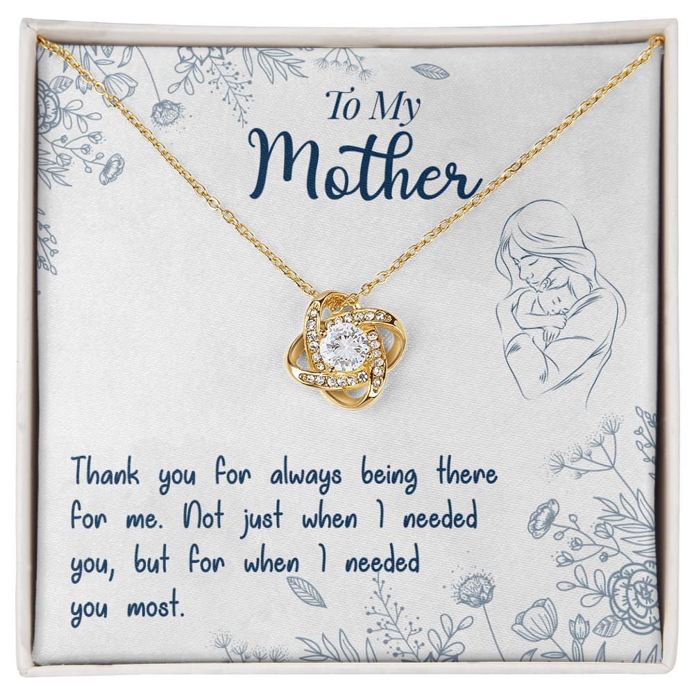 To My Mother - Heartfelt Mother's Message Card Necklace