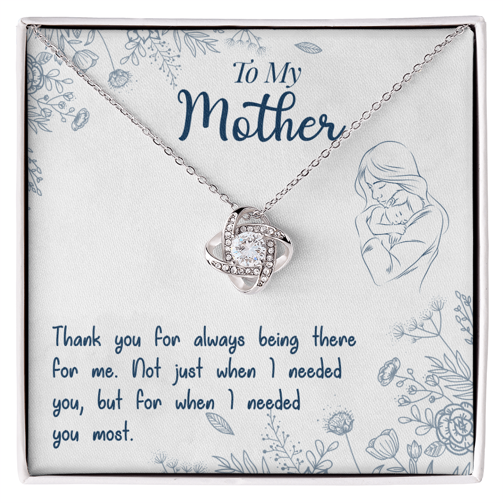 To My Mother - Heartfelt Mother's Message Card Necklace