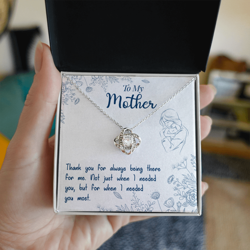 To My Mother - Heartfelt Mother's Message Card Necklace