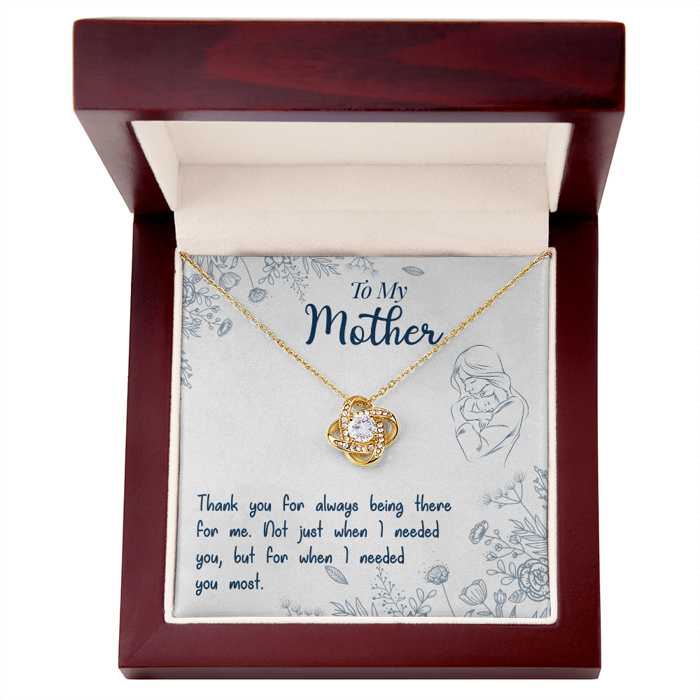 To My Mother - Heartfelt Mother's Message Card Necklace
