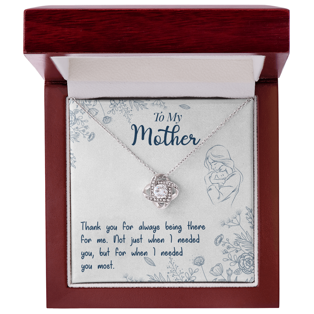 To My Mother - Heartfelt Mother's Message Card Necklace