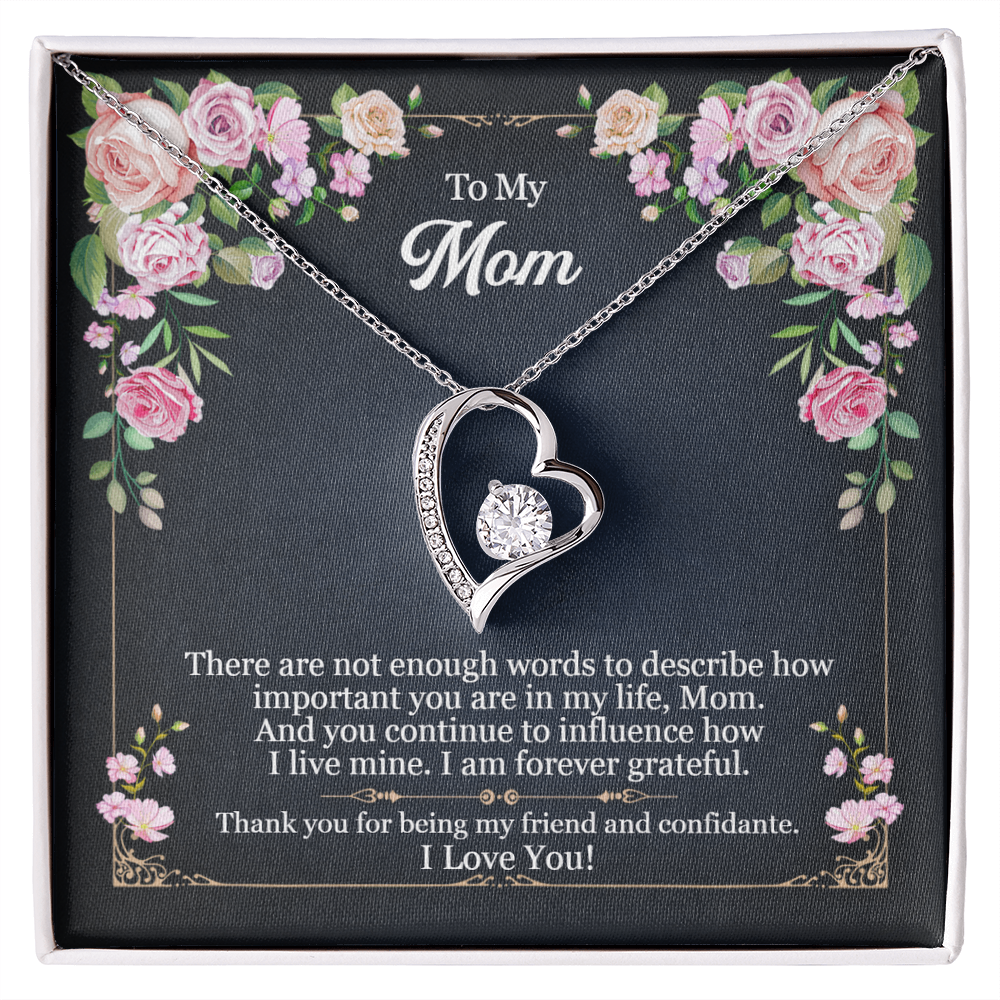 Mom There Are No Words Forever Love Necklace