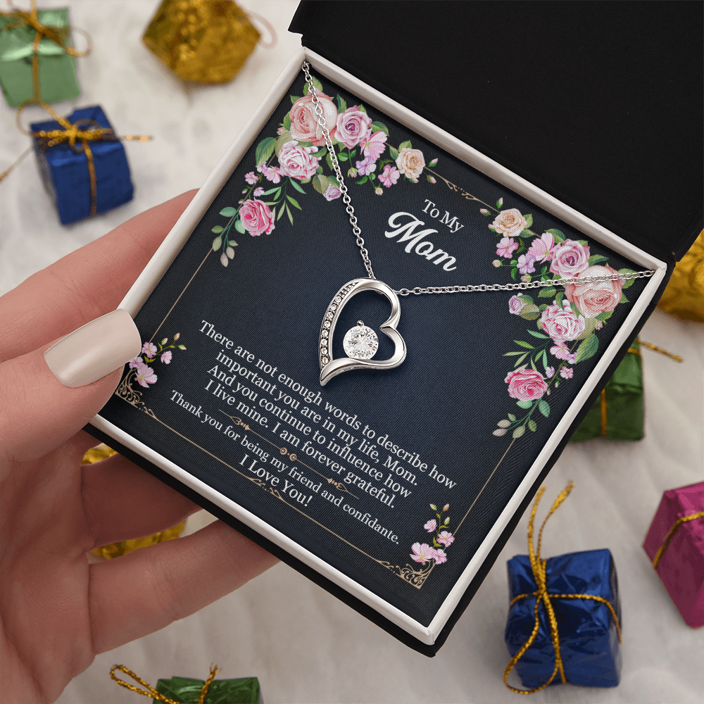 Mom There Are No Words Forever Love Necklace