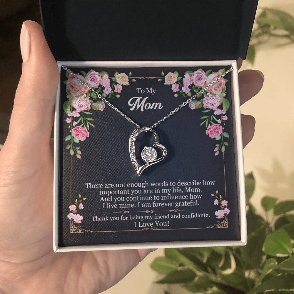 Mom There Are No Words Forever Love Necklace