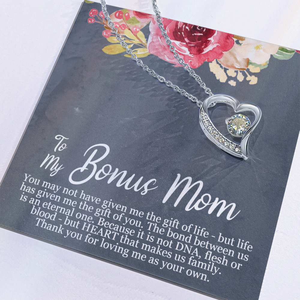 Bonus Mom Necklace – A Heartfelt Bonus Mother's Gift of Love & Gratitude