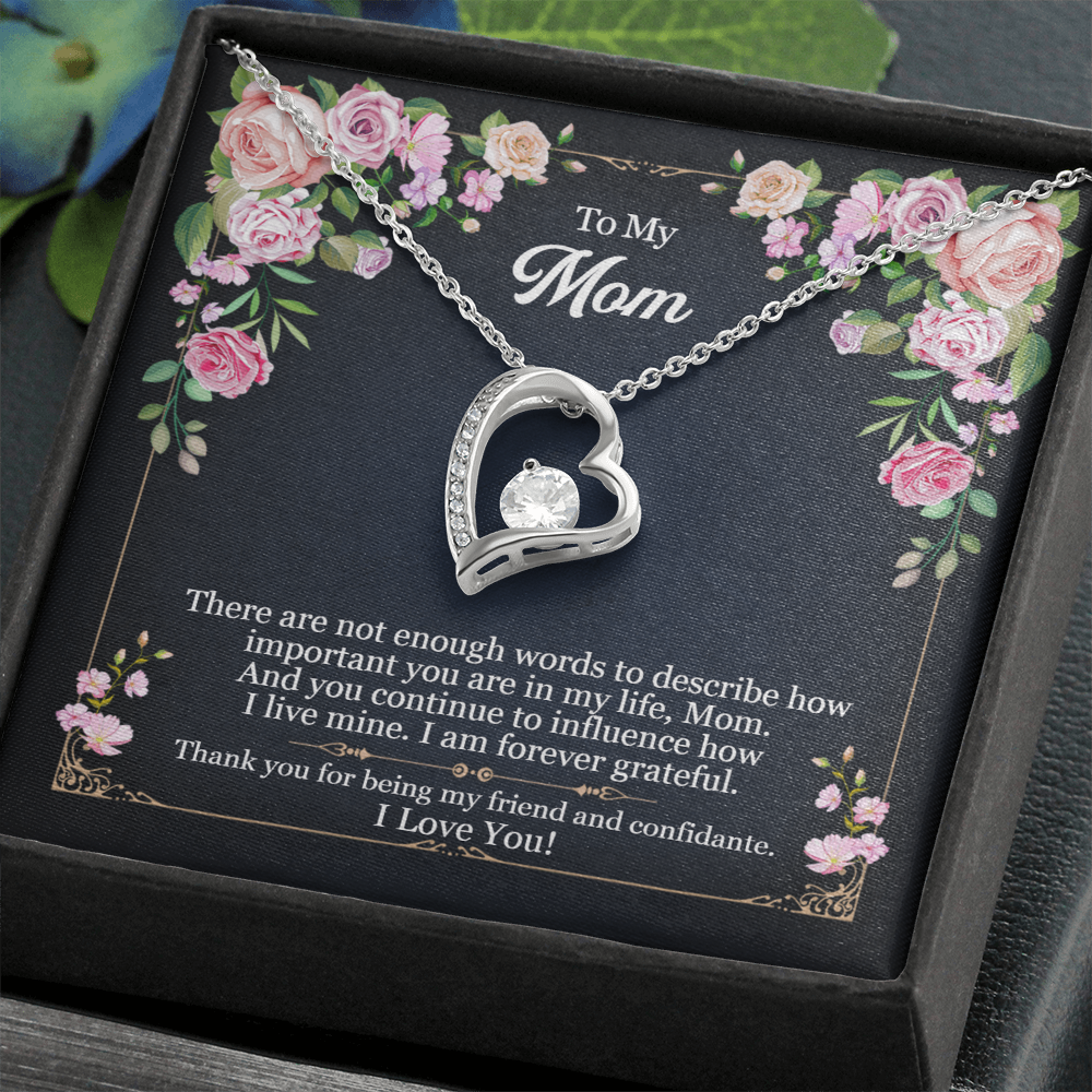 Mom There Are No Words Forever Love Necklace