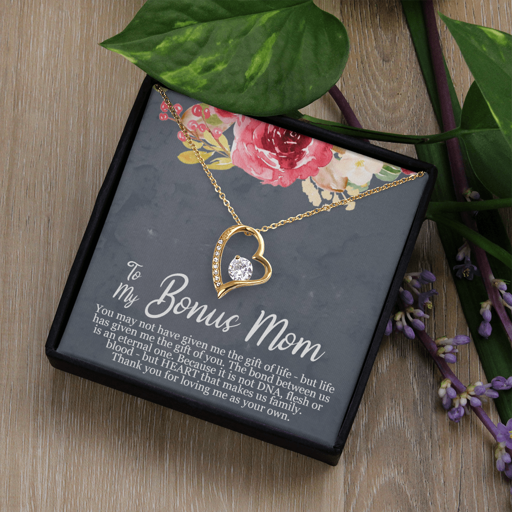 Bonus Mom Necklace – A Heartfelt Bonus Mother's Gift of Love & Gratitude
