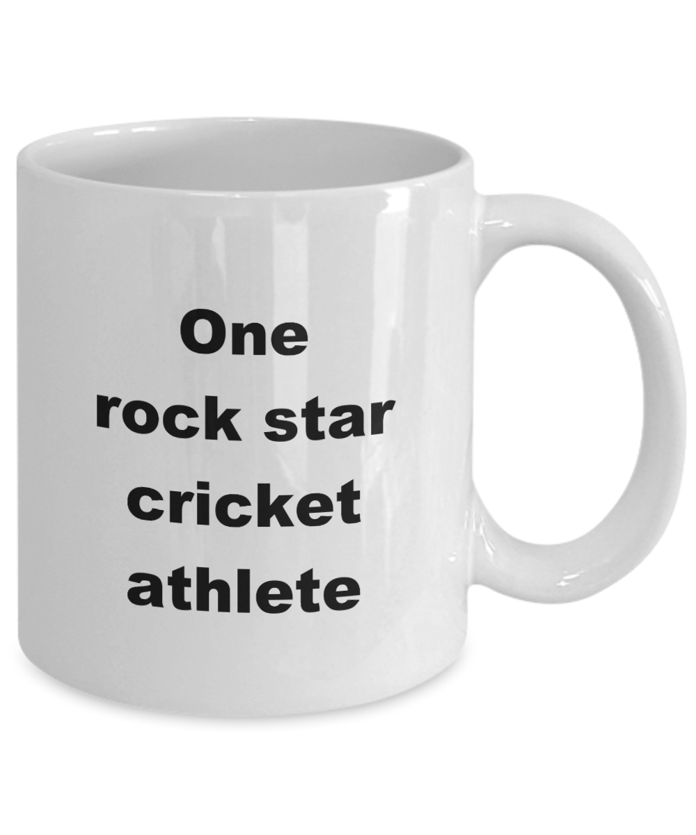 Rock Star Cricket Athlete Mug