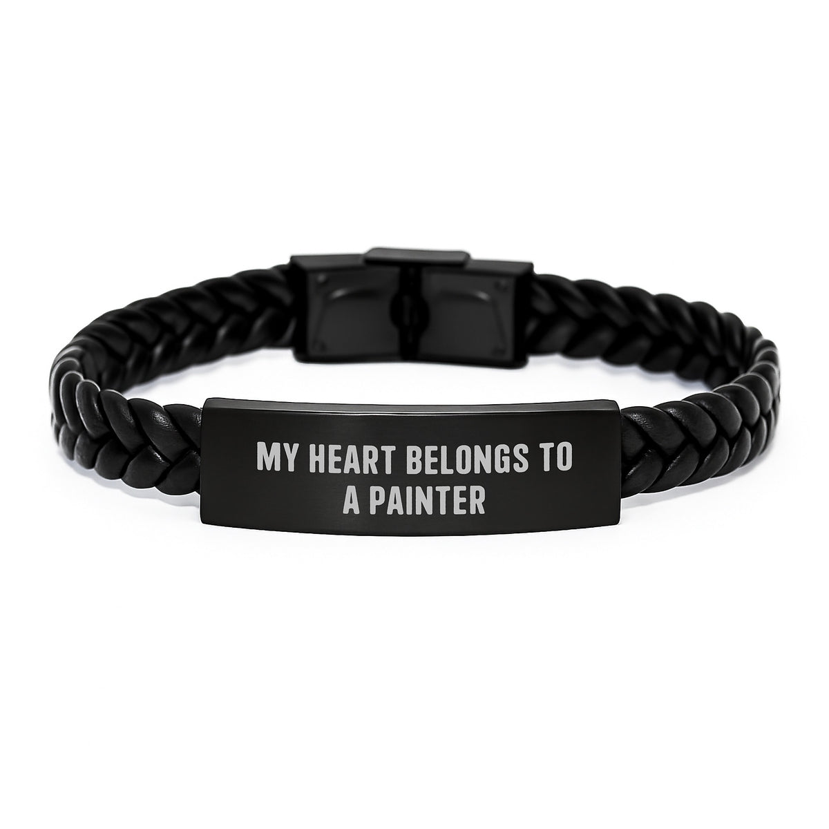 Funny Painter Quote Interlaced Leather Bracelet Gifts for Painter Friends Birthday Unique - Image 1