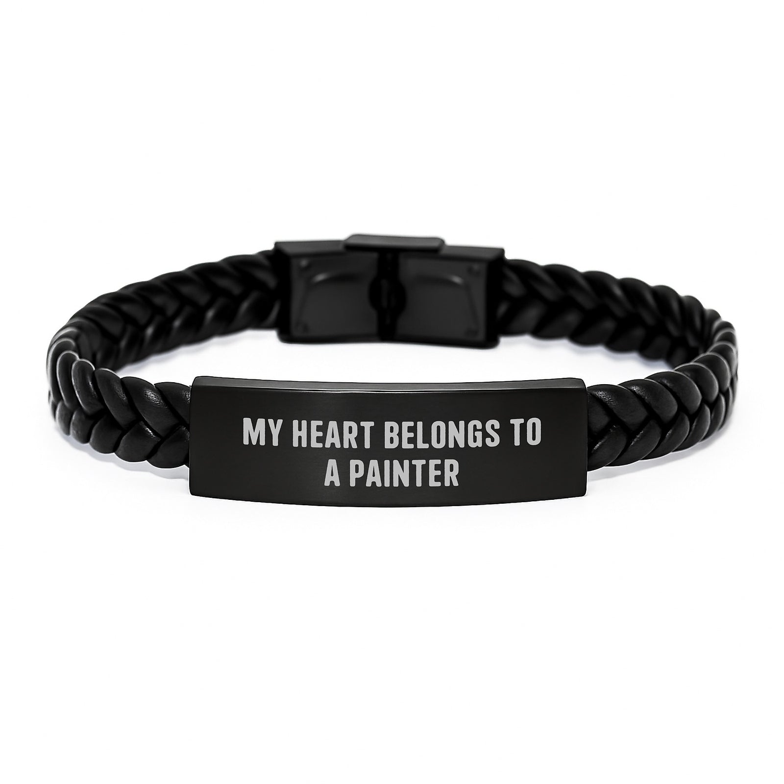 Funny Painter Quote Interlaced Leather Bracelet Gifts for Painter Friends Birthday Unique - Image 1