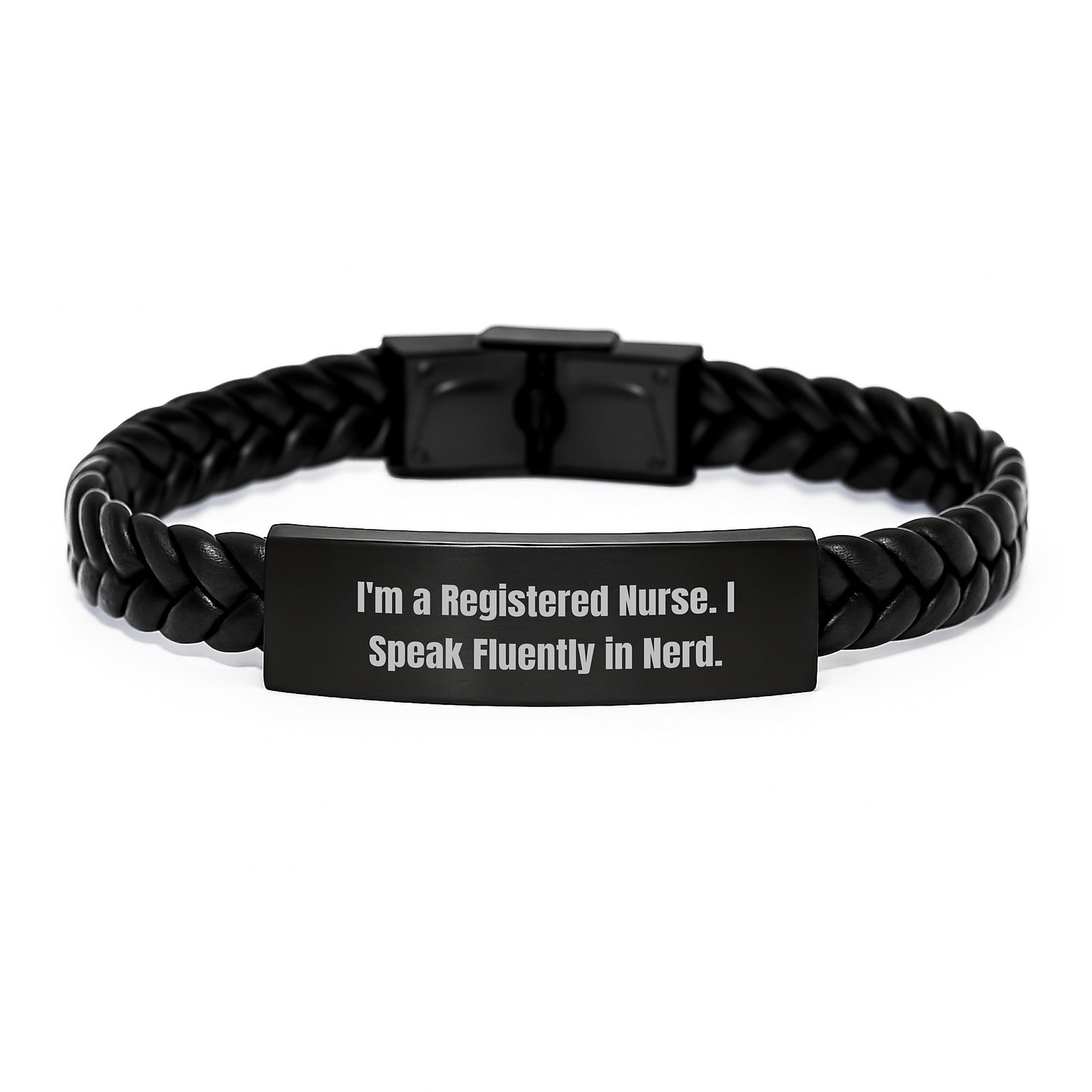 Funny Quotes for Registered Nurses, Interlaced Leather Bracelet Gifts for Her, from Women to Coworkers this Christmas Unique Gifts - Image 1