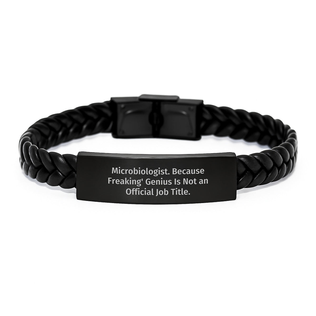 Funny Microbiologist Gifts, Interlaced Leather Bracelet for Mother's Day, Gifts from Men to Women - Image 1