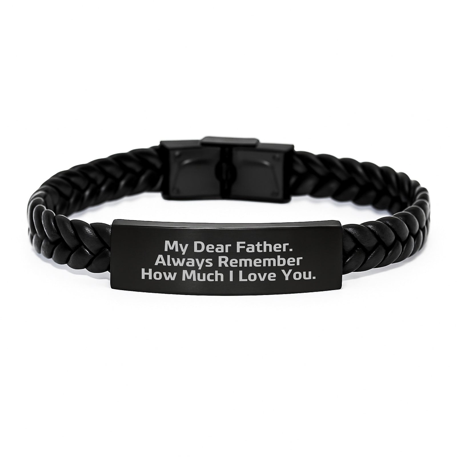 Father's Day Gift for Him A Touching Keepsake Bracelet with Loving Words - Image 1