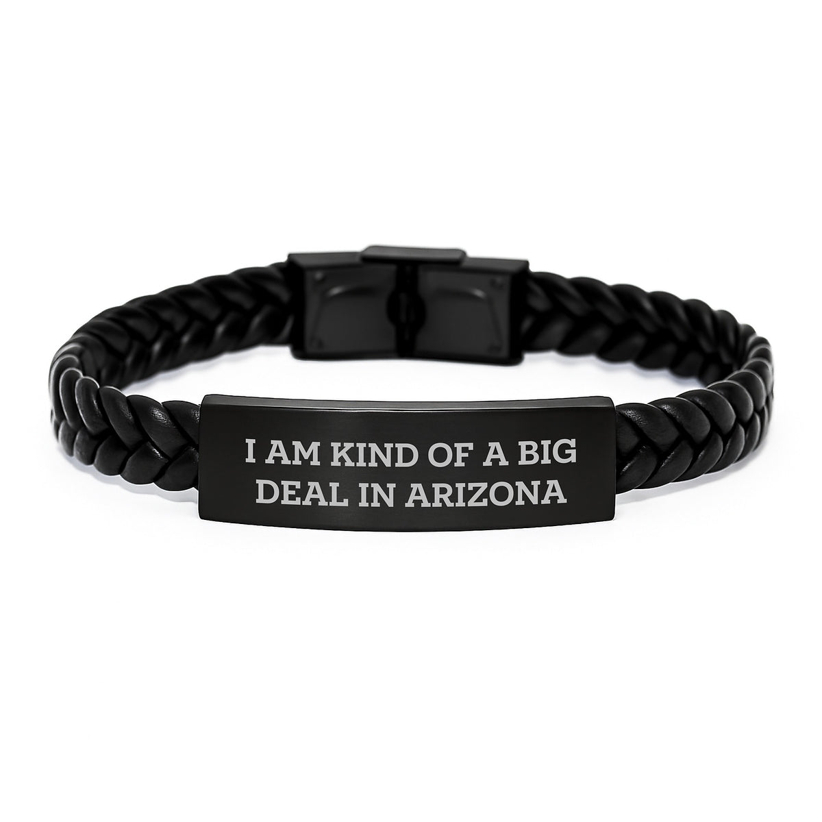 Funny Arizona Gifts Interlaced Leather Bracelet for Men Women Christmas Unique Presents from Friends Coworkers Family - Image 1