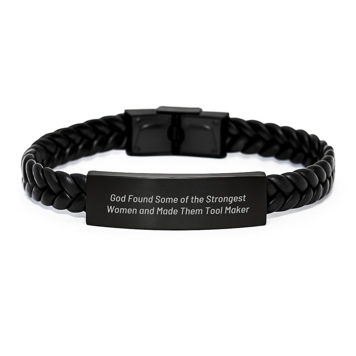 Funny Gift for Tool Maker - Interlaced Leather Bracelet for Men - Gifts from Friends to Tool Maker - Tool Maker Graduate Unique Gifts - Image 1