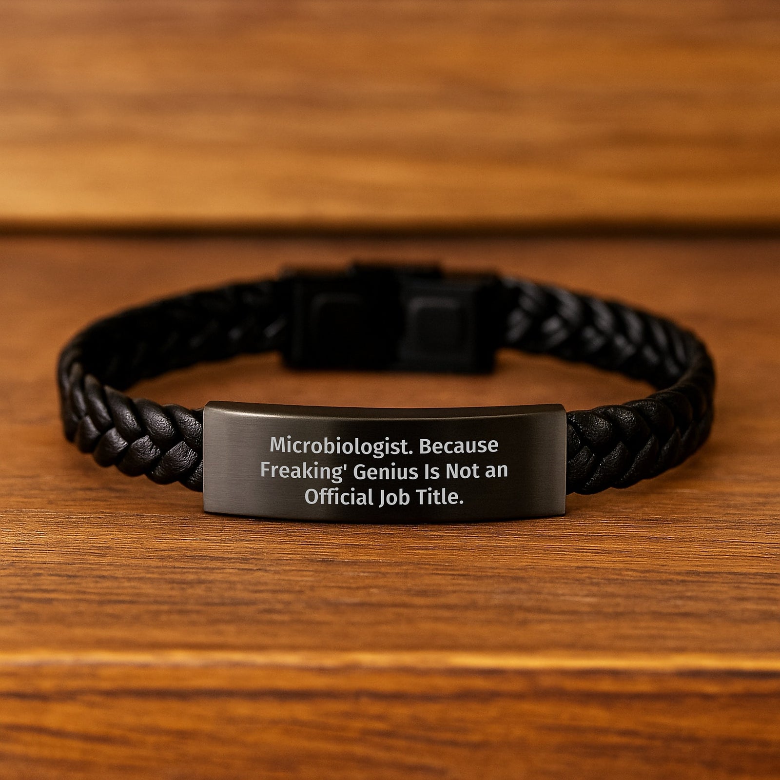 Funny Microbiologist Gifts, Interlaced Leather Bracelet for Mother's Day, Gifts from Men to Women - Image 2