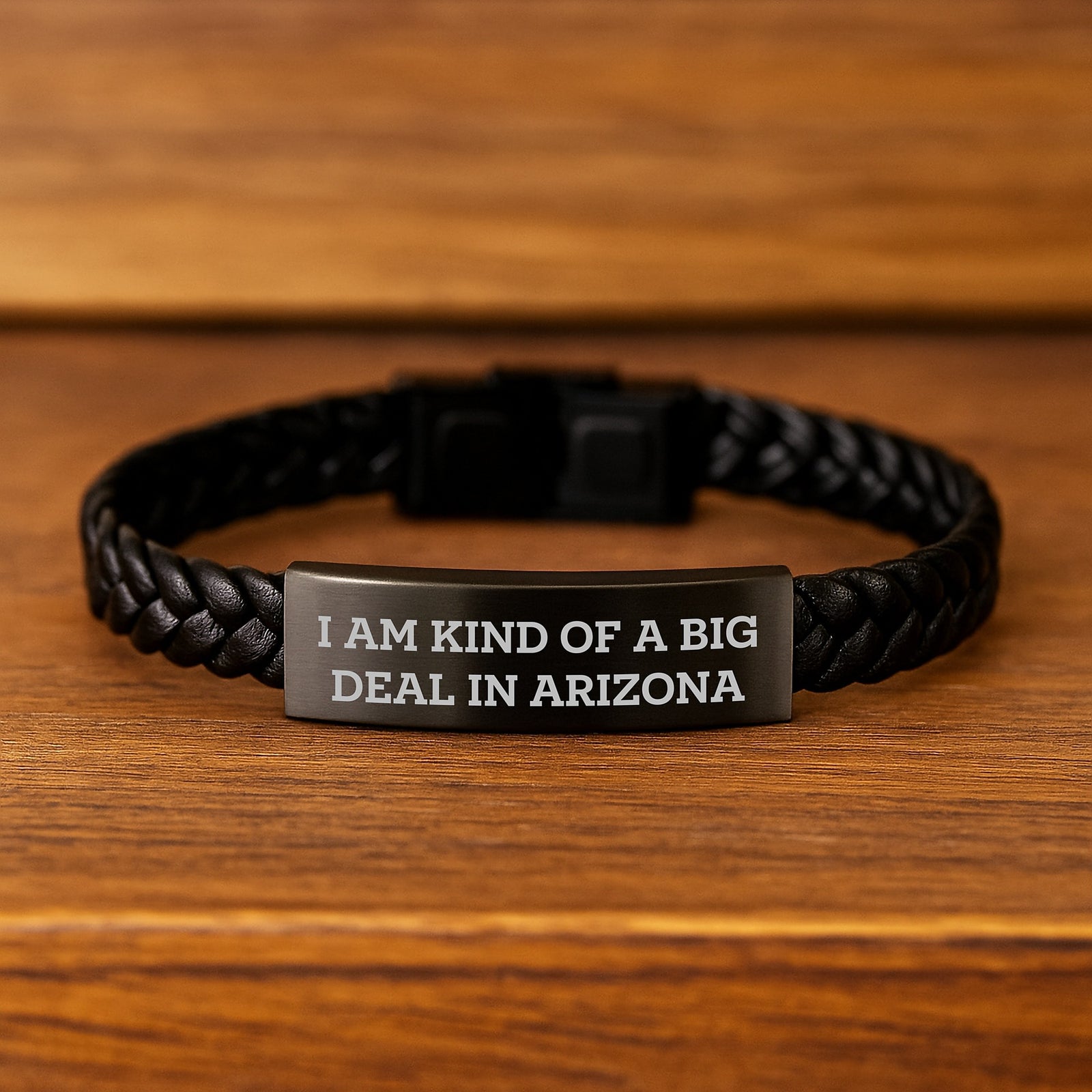 Funny Arizona Gifts Interlaced Leather Bracelet for Men Women Christmas Unique Presents from Friends Coworkers Family - Image 2