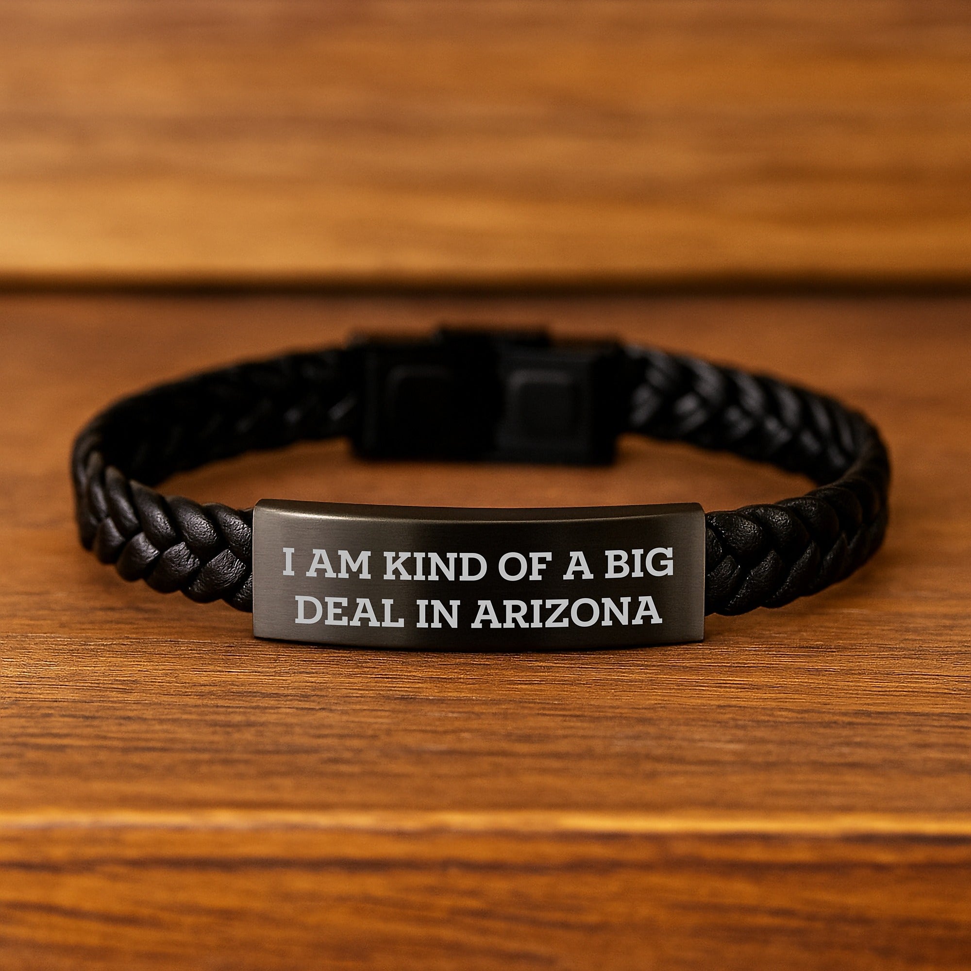 Funny Arizona Gifts Interlaced Leather Bracelet for Men Women Christmas Unique Presents from Friends Coworkers Family - Image 2