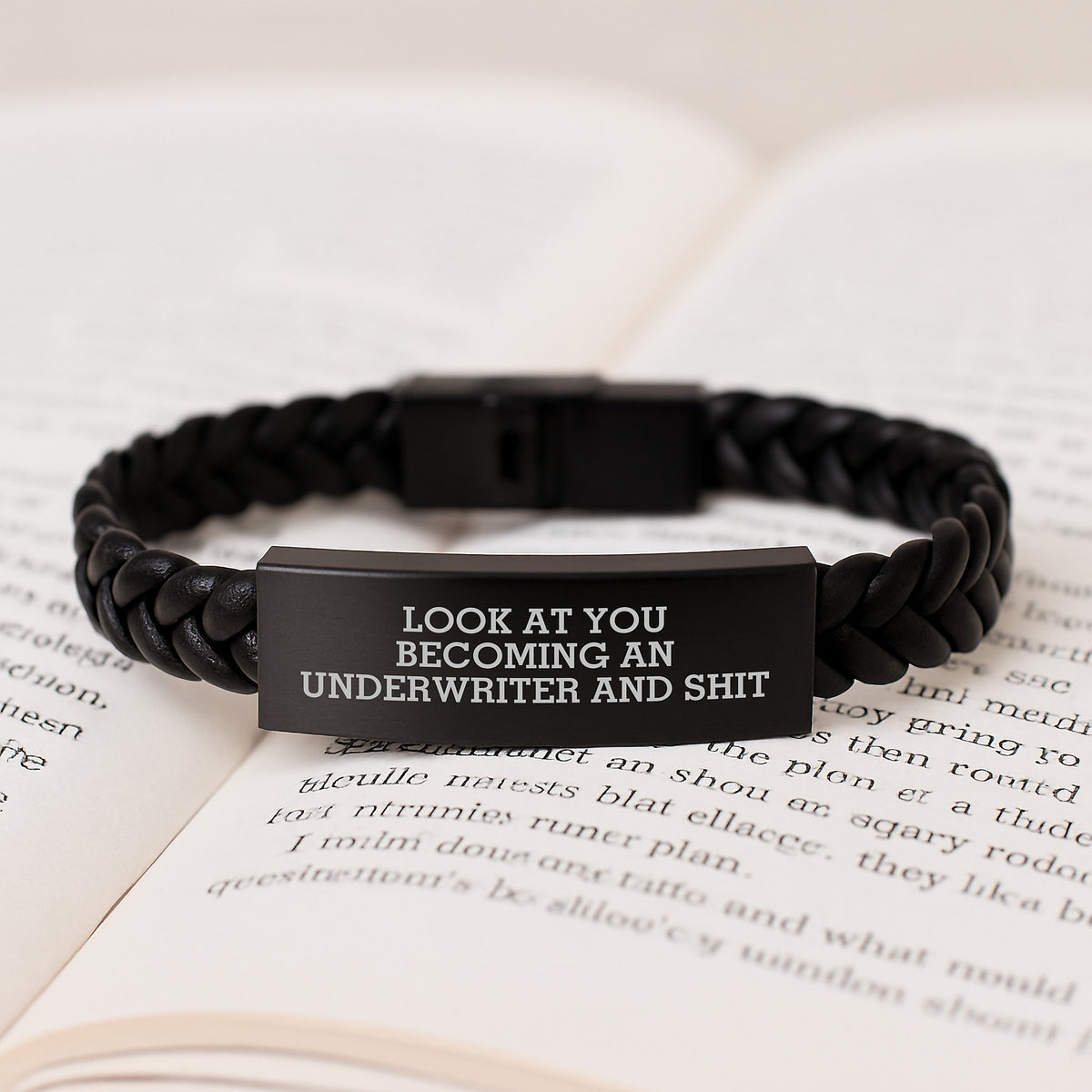 Christmas Gift for Her A Lighthearted Underwriter Bracelet - Look At You - Image 3