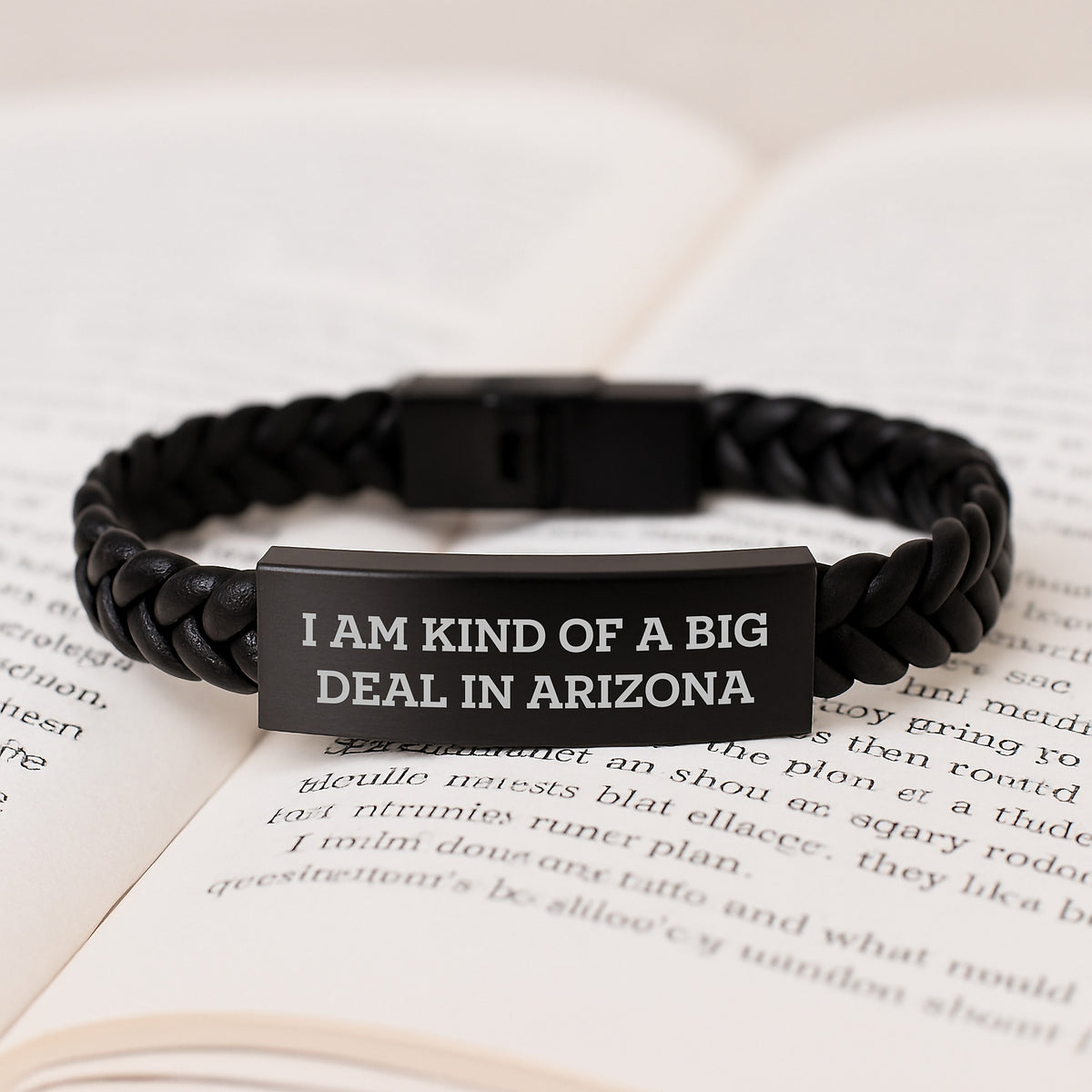 Funny Arizona Gifts Interlaced Leather Bracelet for Men Women Christmas Unique Presents from Friends Coworkers Family - Image 3