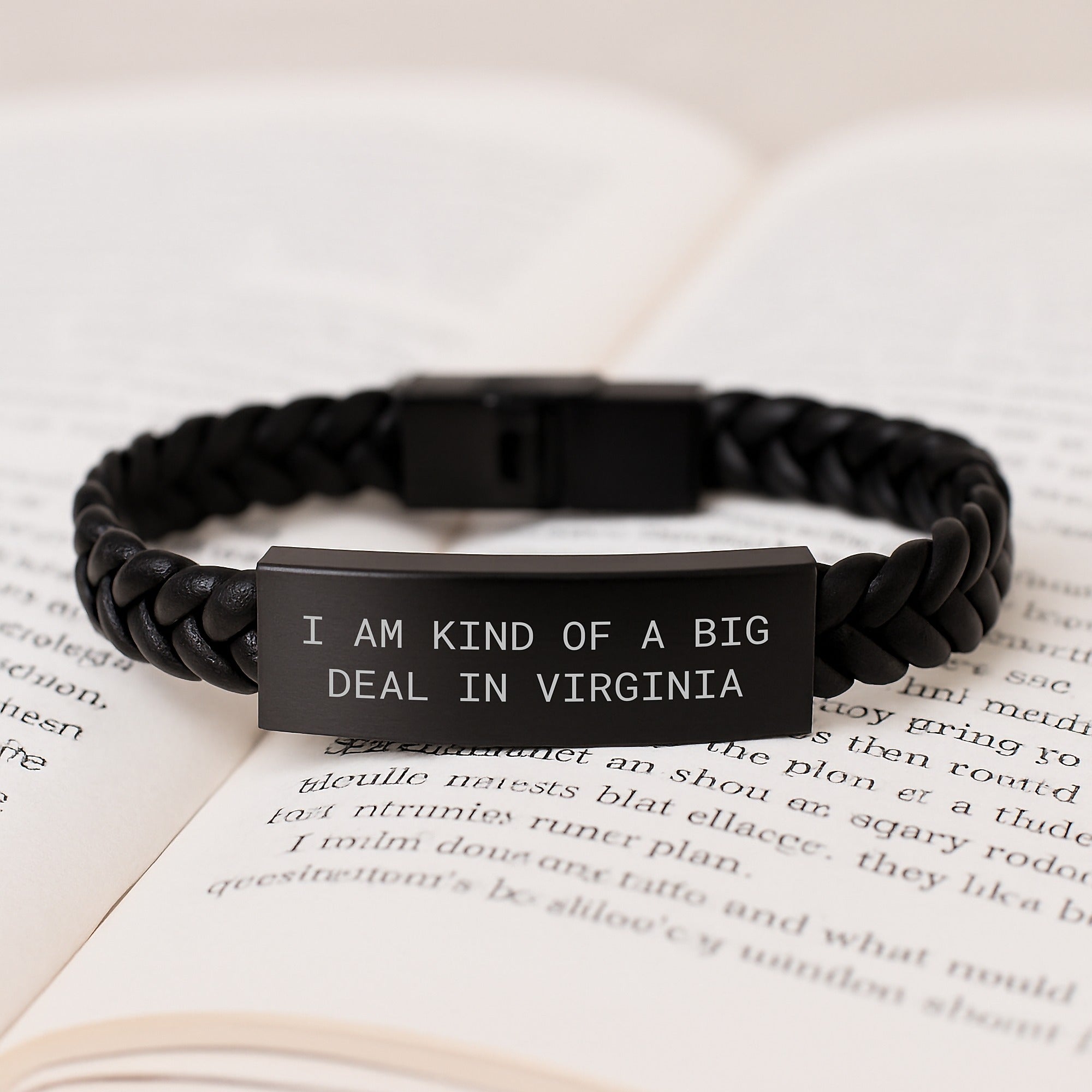 Funny Virginia Interlaced Leather Bracelets Gifts from Friends to Men Women Family Coworkers - Unique Christmas Unique Gifts for Virginia - Image 3