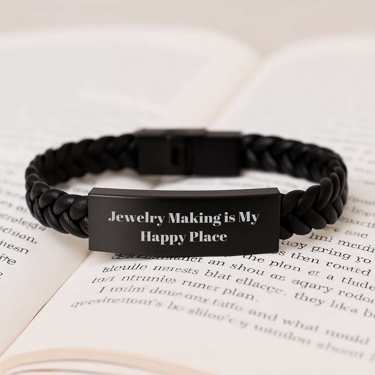 Jewelry Making Interlace Leather Bracelet for Him Keepsake Birthday Gift - Image 3