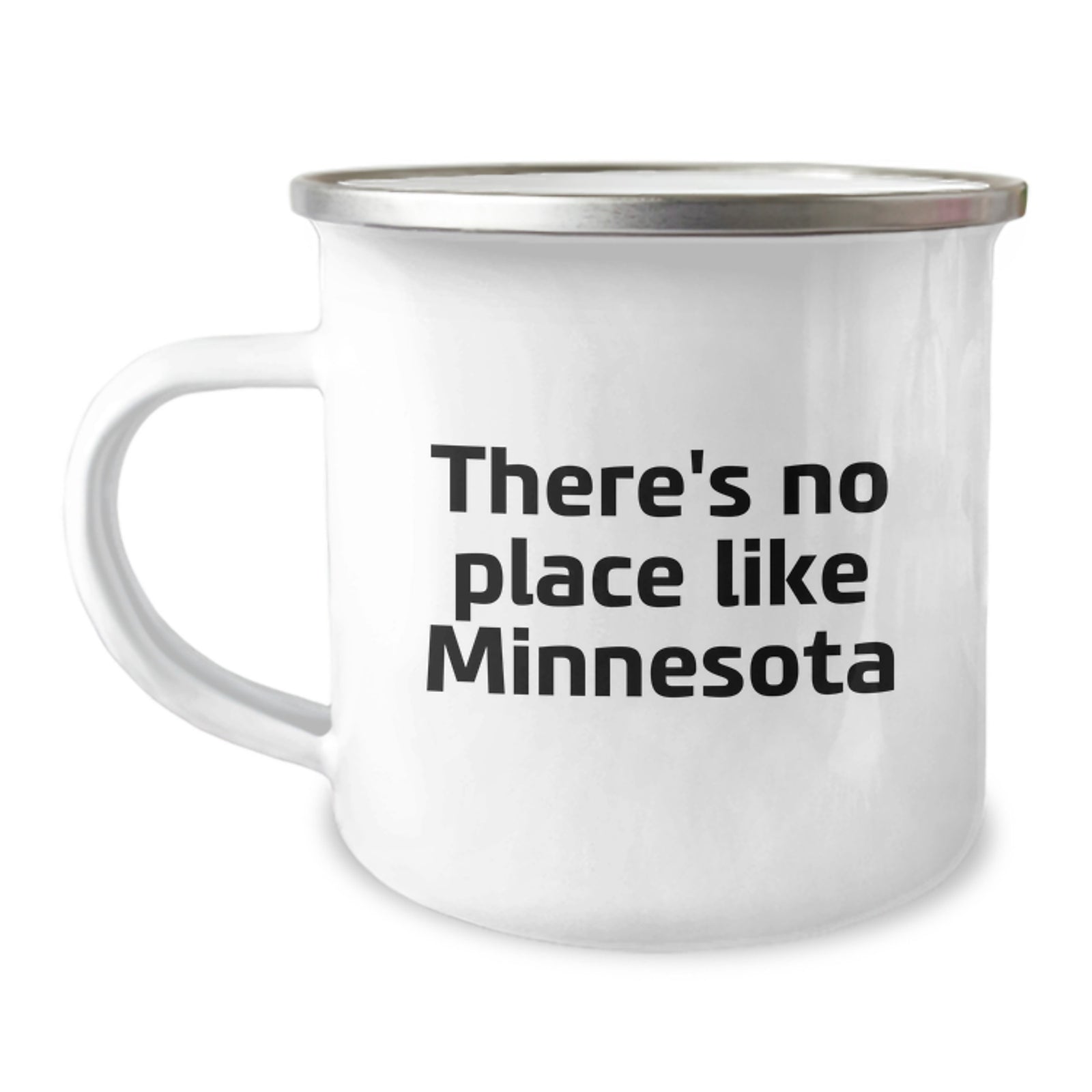 Funny Minnesota Gifts for Friends, Camping Mugs with 'There's No Place Like Minnesota' Quote, Unique Graduation Gifts for Him or Her - Image 1