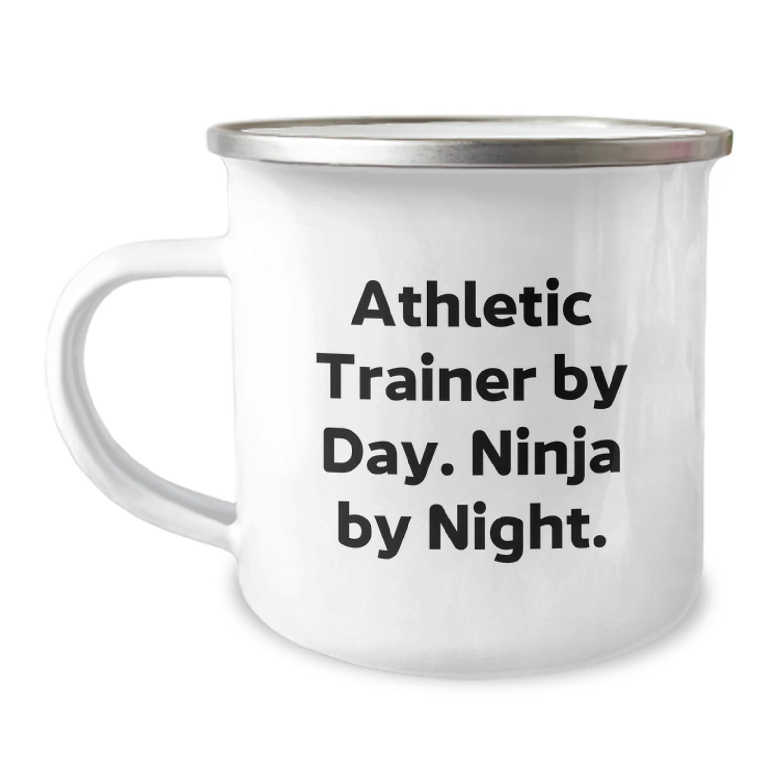 Funny Gifts from Family to Athletic Trainer Men Graduation Unique Mugs - 'Athletic Trainer By Day. Ninja By Night.' - Image 1