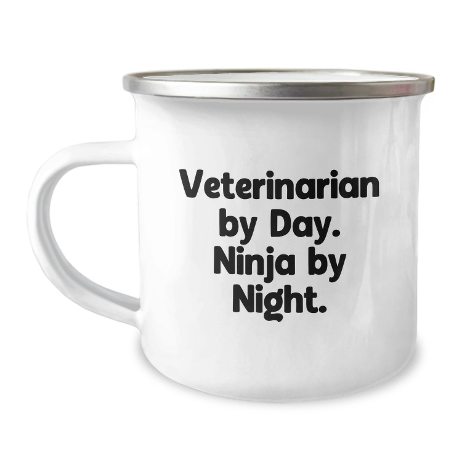 Funny Veterinarian Gifts for Men - Gifts from Friends - Graduation Unique Mug for Camping Lover Veterinarian By Day. Ninja By Night. - Image 1